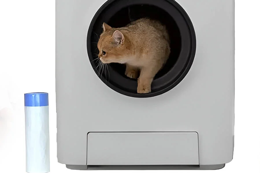 automatic self cleaning litter tray